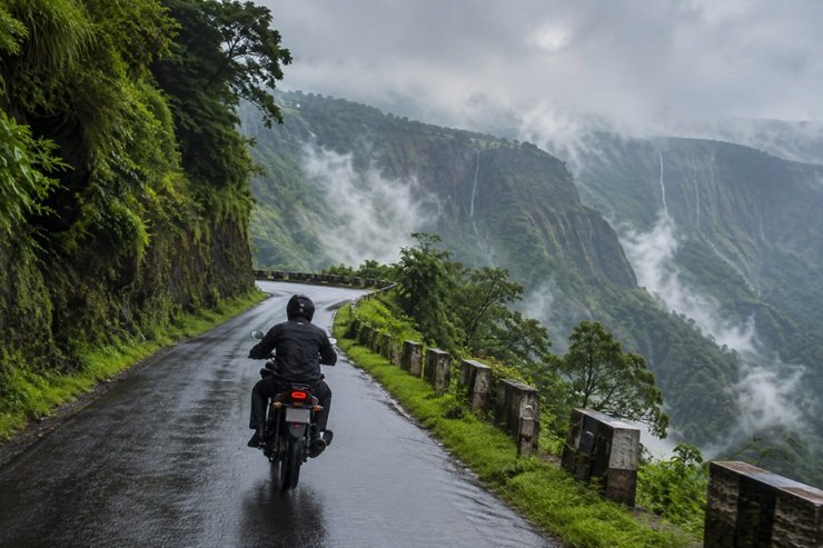 monsoon bike ride quotes Shillong to Cherrapunji