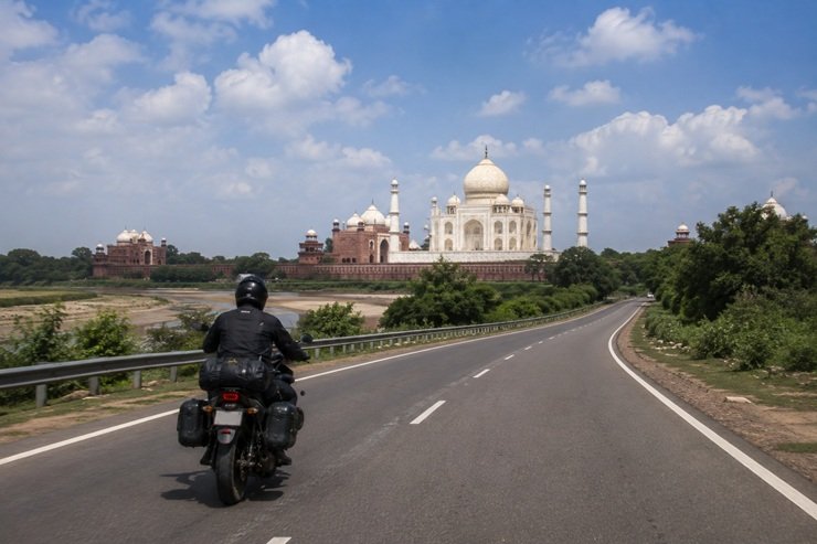 weekend bike trips from delhi Delhi to Agra